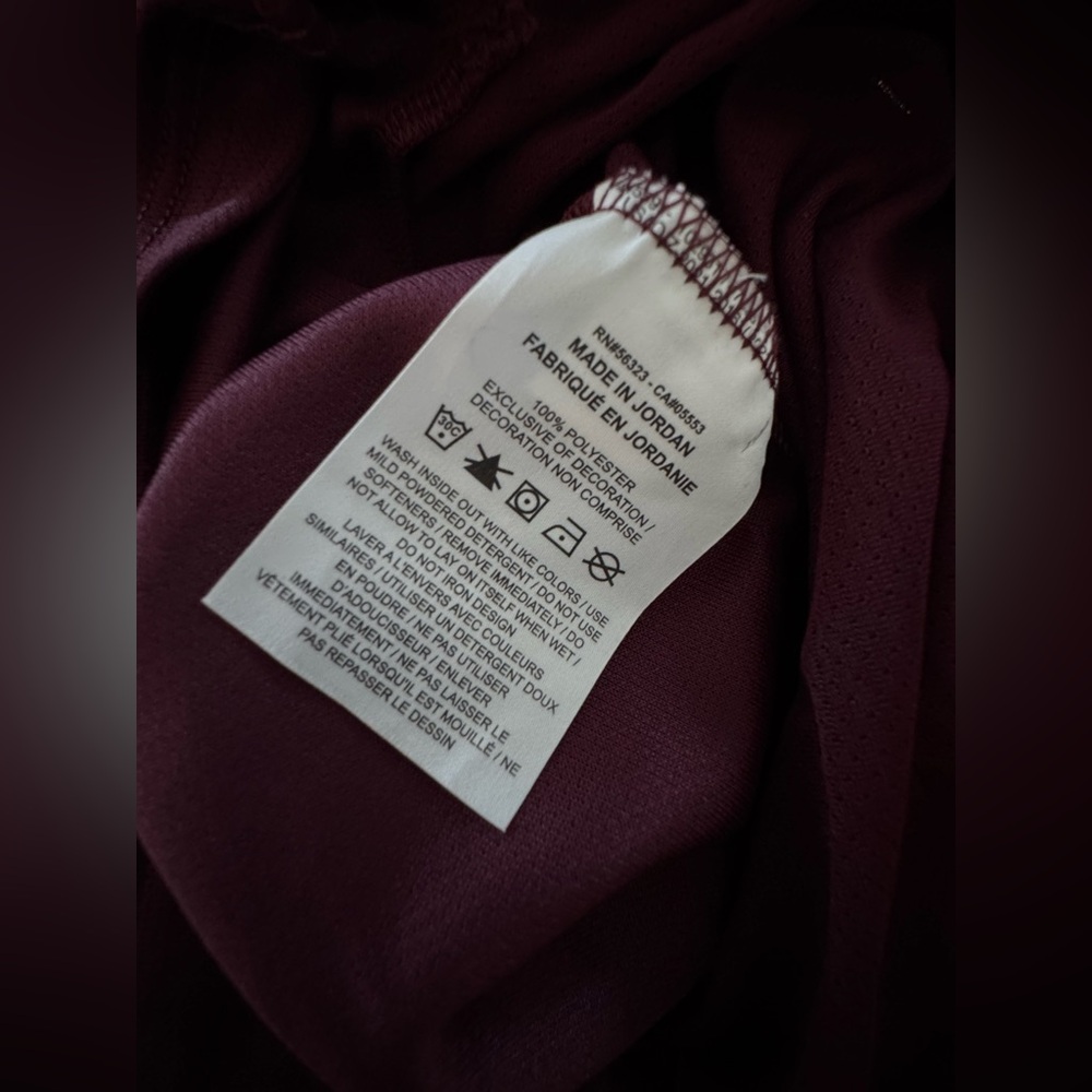 Nike Men's Burgundy Short Sleeve Running Tee XL - Picture 7 of 7